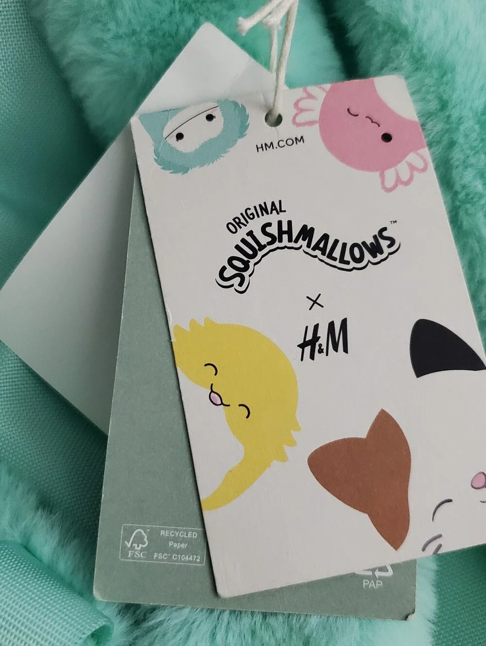 H&M x Squishmallows Joelle the Bigfoot Fluffy Backpack